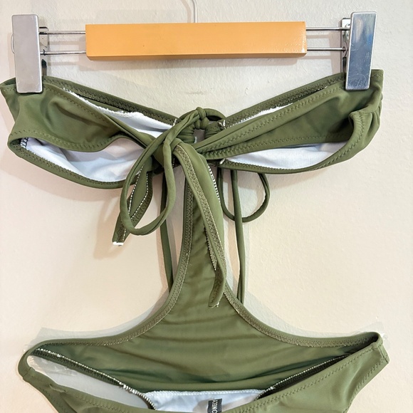 Lonely Planet Olive Green Tie-Up Monokini – Size Small EUC - Picture 11 of 15